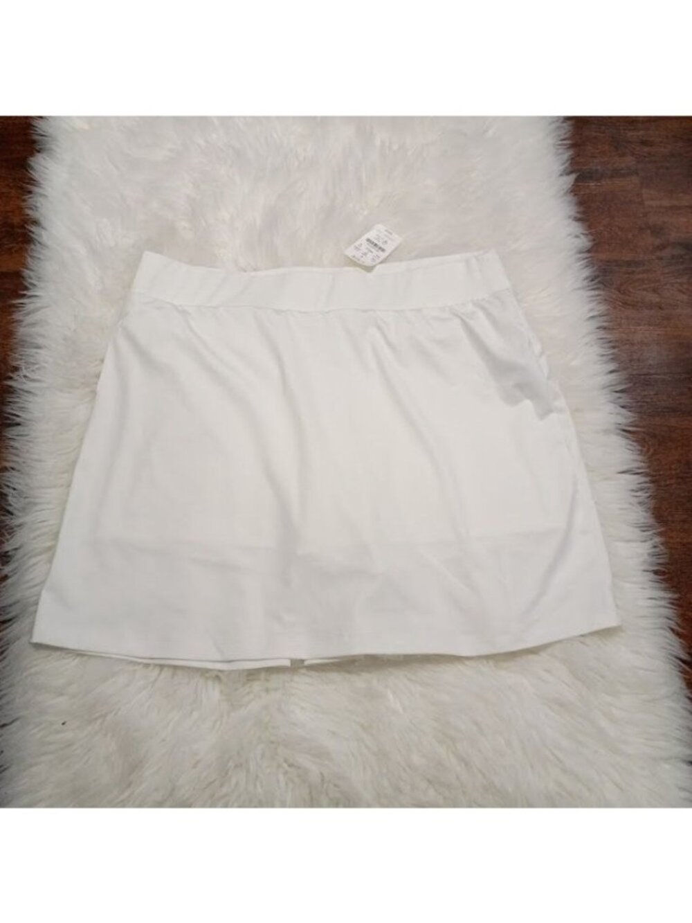 J. Crew Pleated White Tennis Skort With Built-In Shorts Size M - Picture 2 of 9
